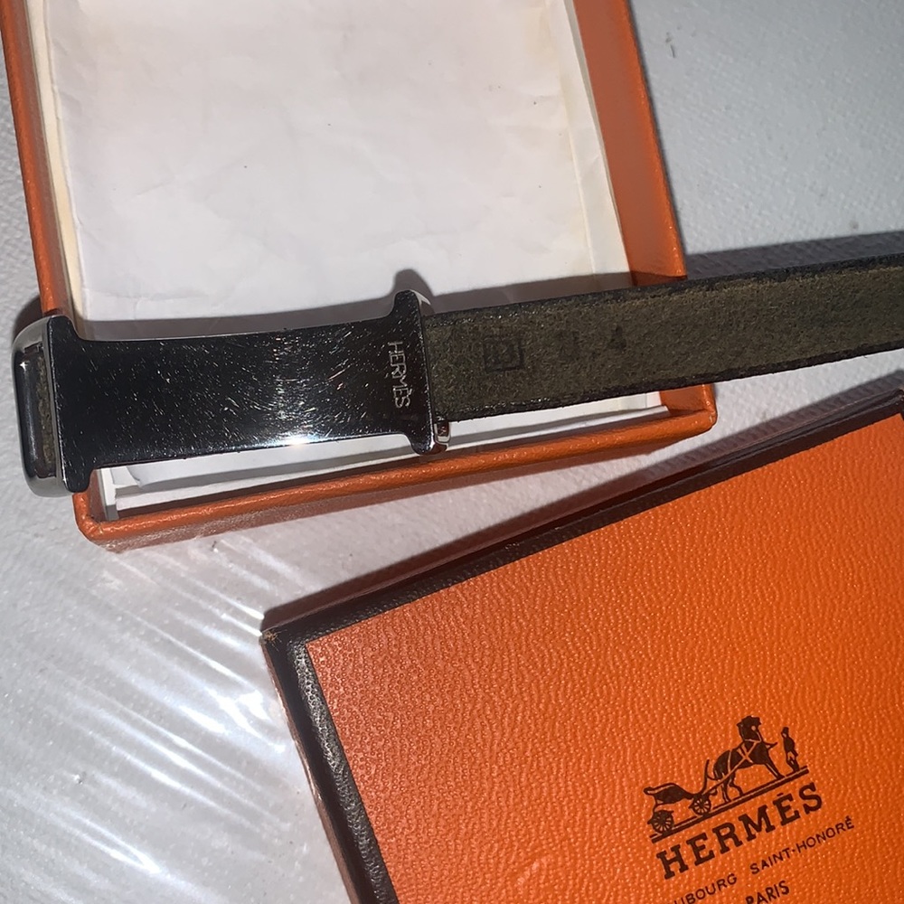 Hermès 28” leather triple tour bracelet - Picture 3 of 3